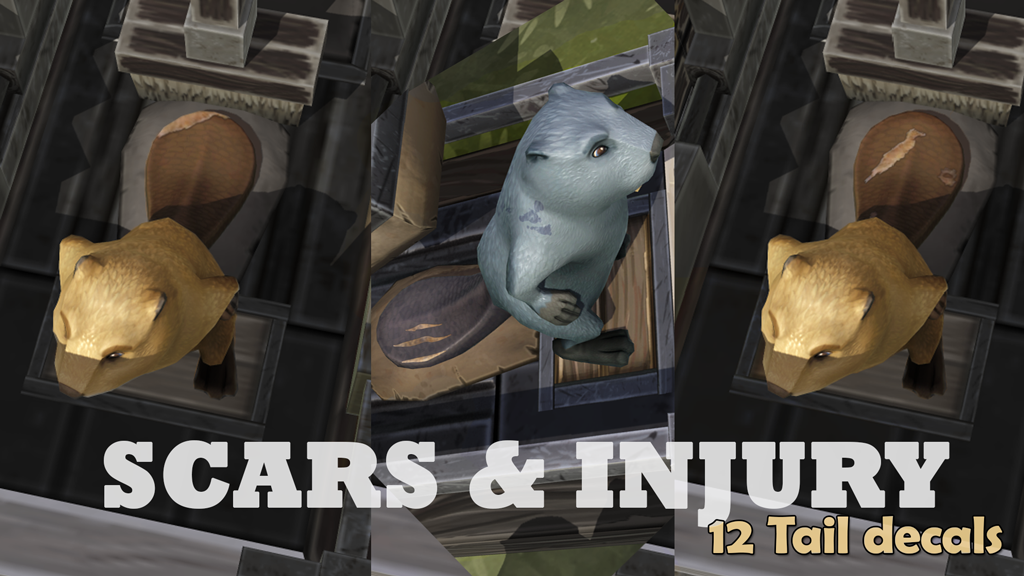 Scars and Injury Tail Decals preview