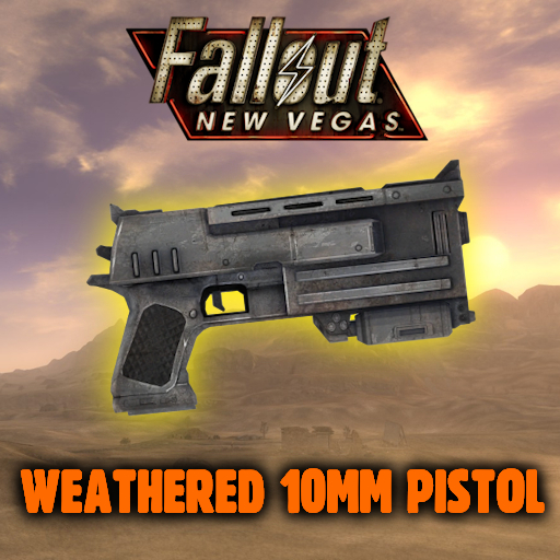 Weathered 10mm pistol from Fallout: New Vegas (Pistol)