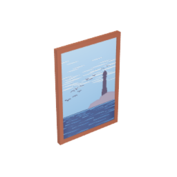 Lighthouse Painting - Wall Mounted - Decoration