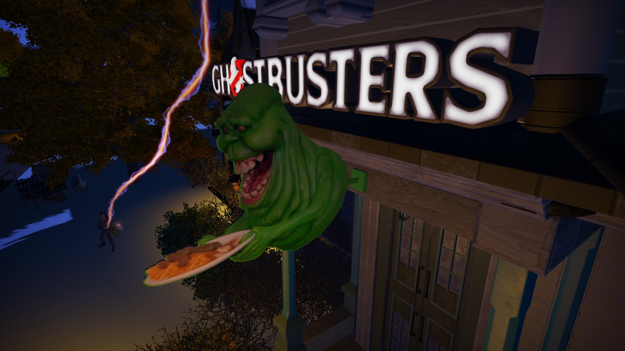Ghostbusters sign - 2 meters