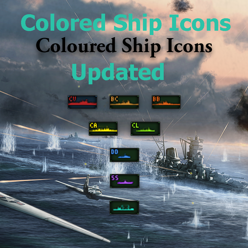 Colored Ship Icons