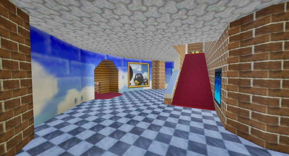 Peach's Castle 2F Map