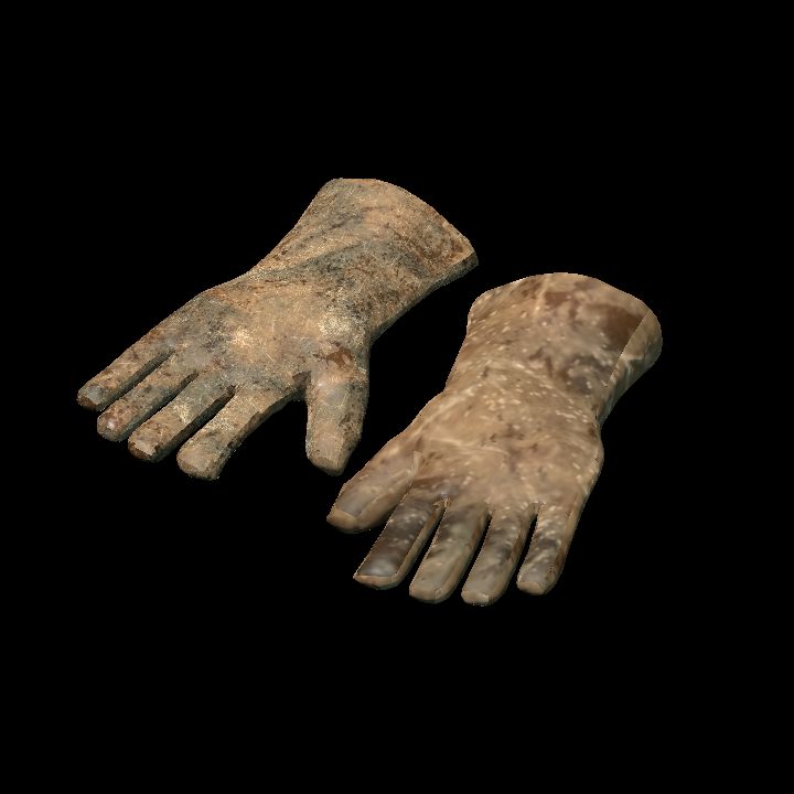 Leather gloves - lying pair down 4