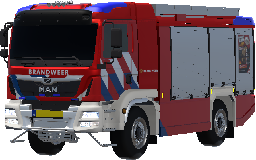 [MAN-TLF]Brandweer (wit-rookmelder)
