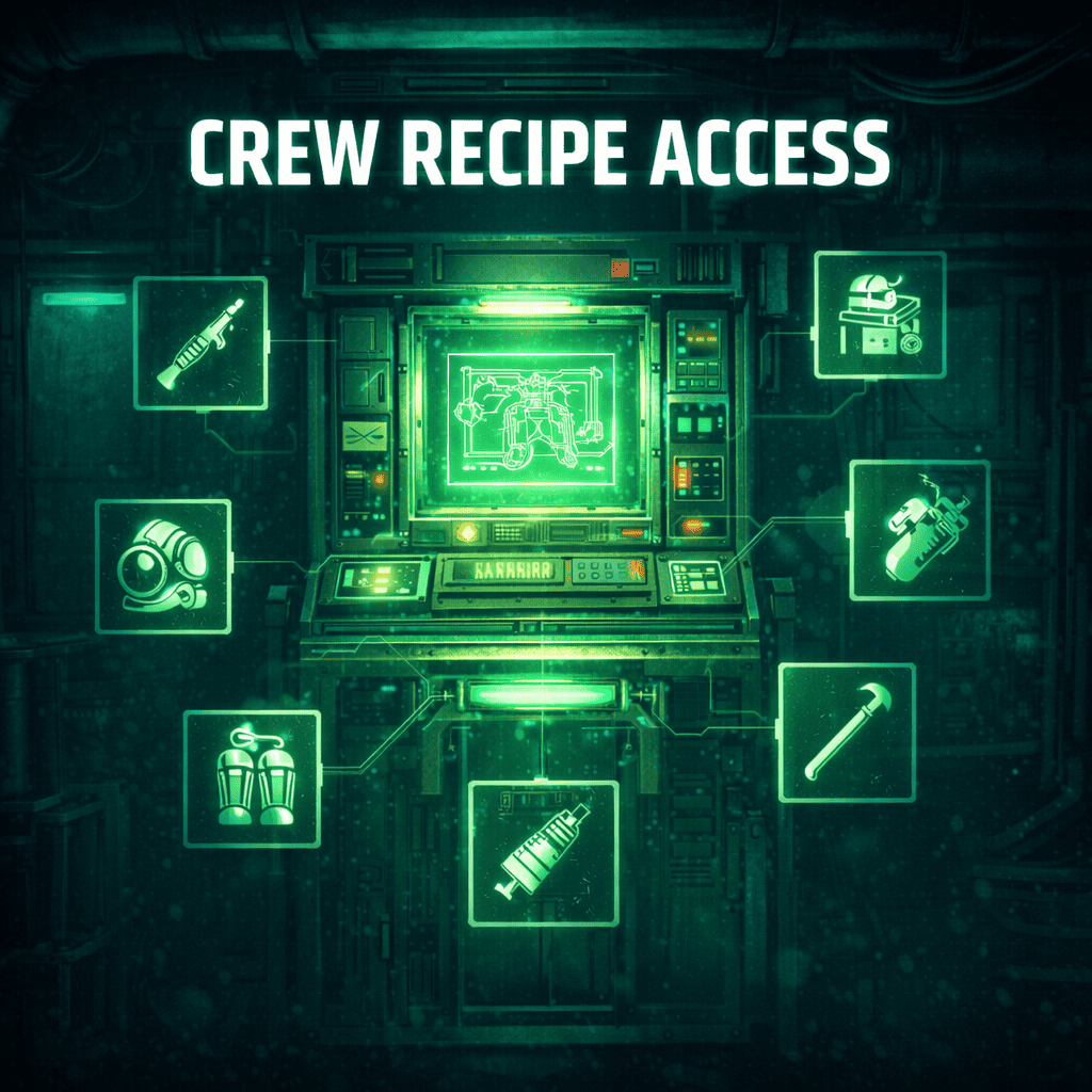 Crew Recipe Access – Barotrauma Mod