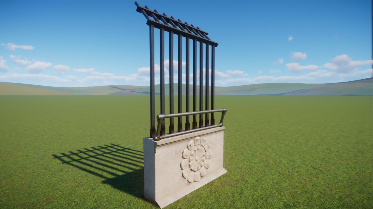 Classic Iron Fence 03 (2m) by Haribo