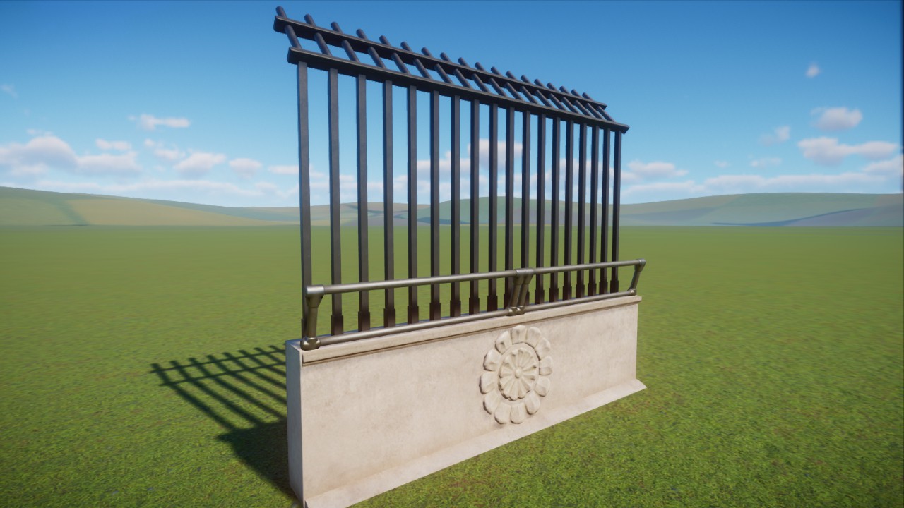 Classic Iron Fence 03 (4m) by Haribo