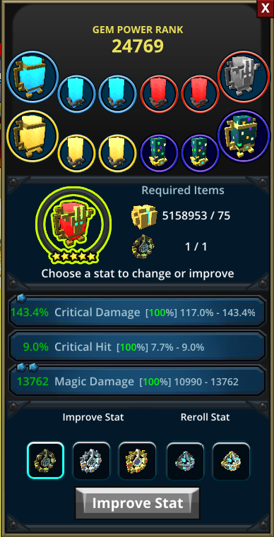 Enhanced UI - Gem Forge