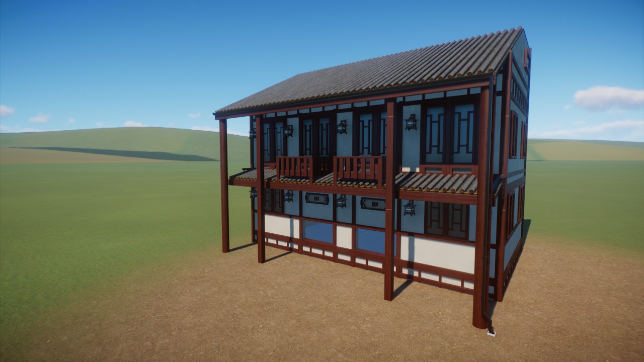 Traditional Japanese Shop shell