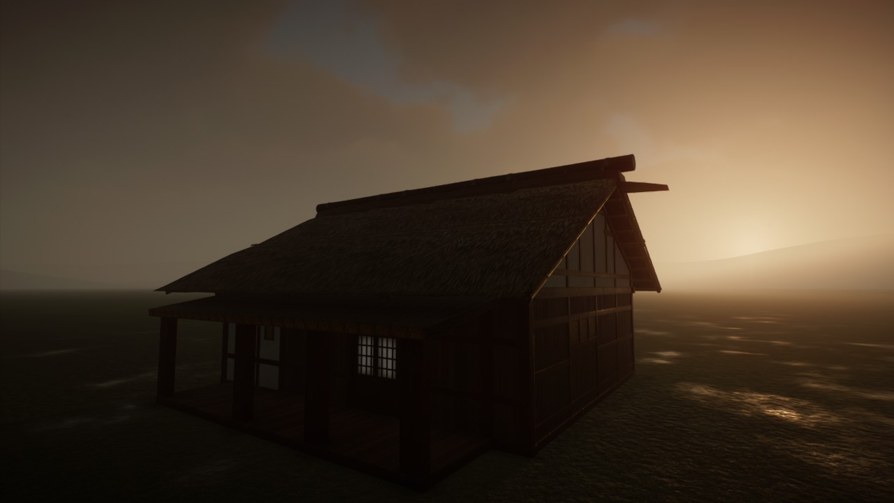 Japanese farm house keeper's hut
