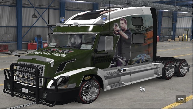 skin paintjob fast and furious For kenworth t680, peterbilt 579 and VOLVO