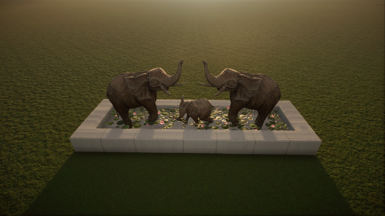 modern small fountain