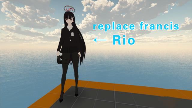 Blue Archive Rio（蔚蓝档案 调月莉音）replace francis