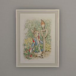 Peter Rabbit -picture 60 x 80 cm