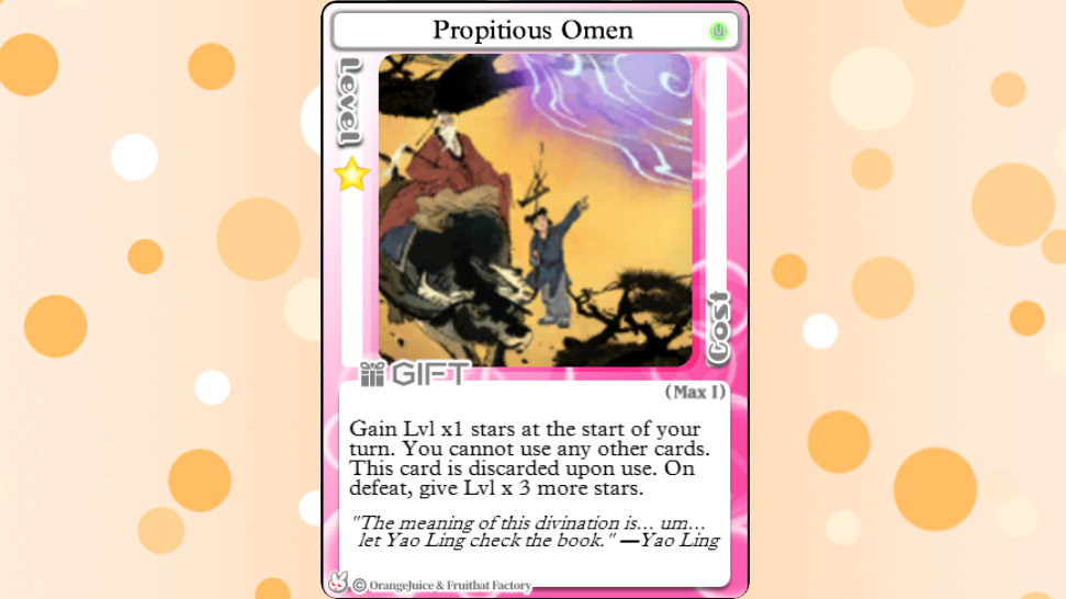 Propitious Omen