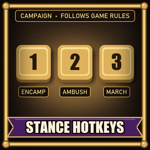 Ambush, Encamp, Force March Hotkeys preview