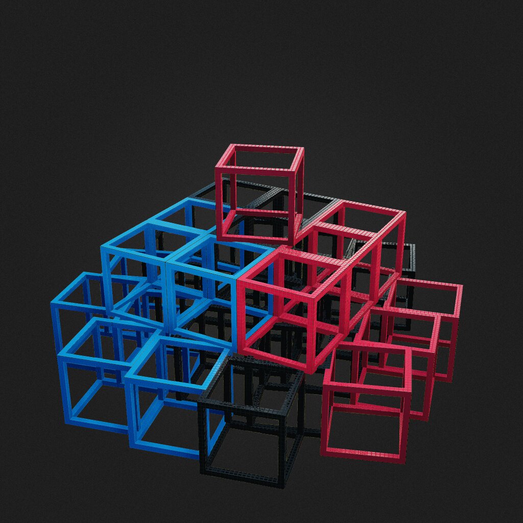 Skewed Cube Stack