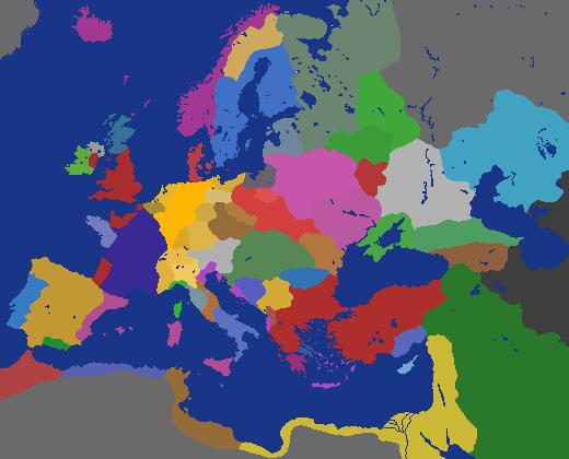 Europe Extendent (provinces) - 1440 (Polish version)