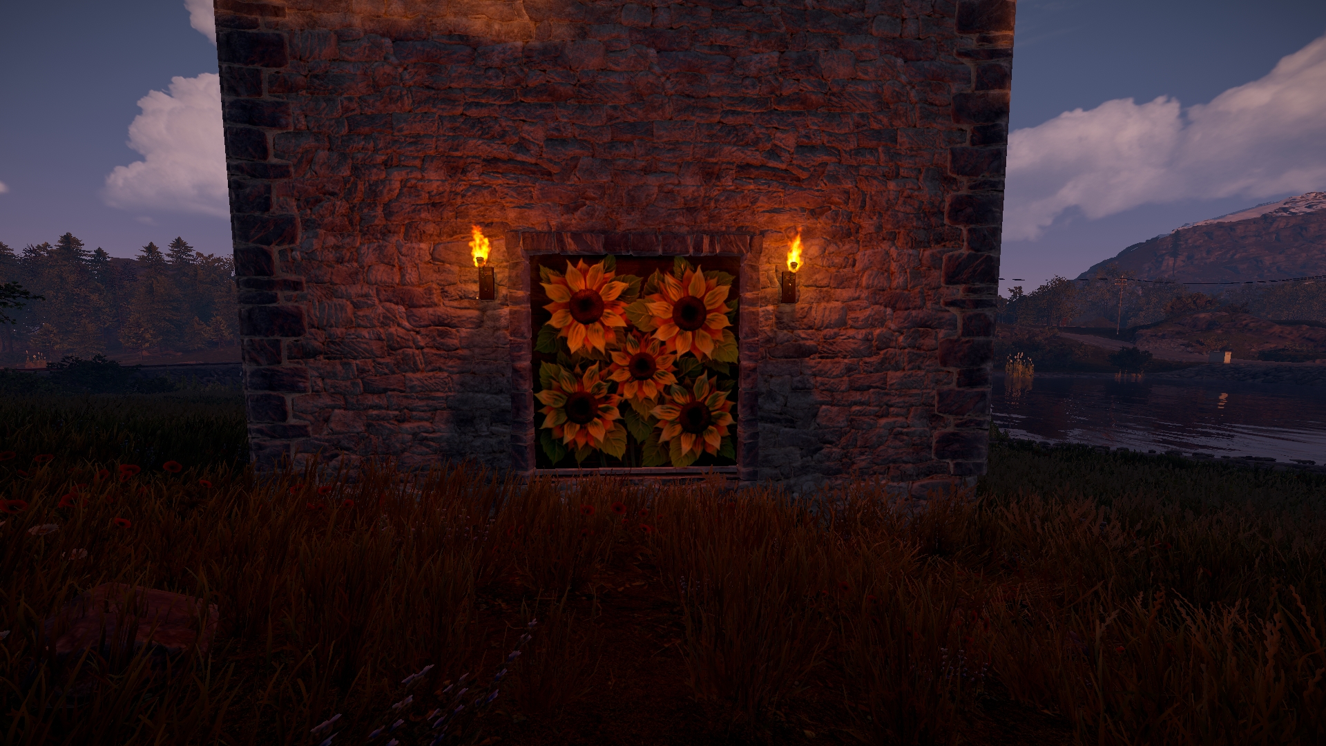 Sunflowers Garage Door thumbnail 7