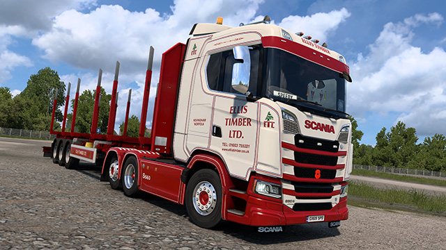Ellis Timber - Scania S & Schwarzmüller Log Trailer