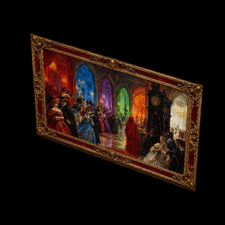 Painting, At the Masquerade {2D}