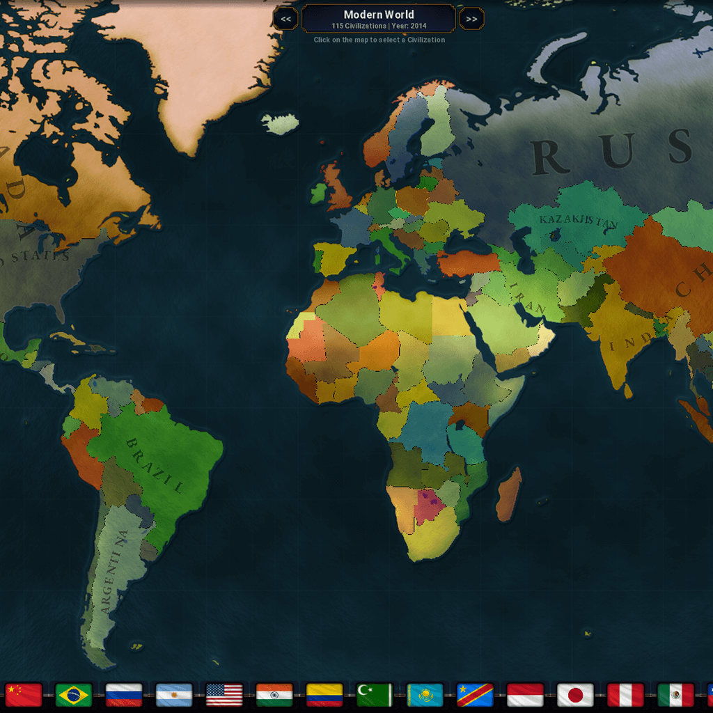 Earth Age of Civilizations 1 Map