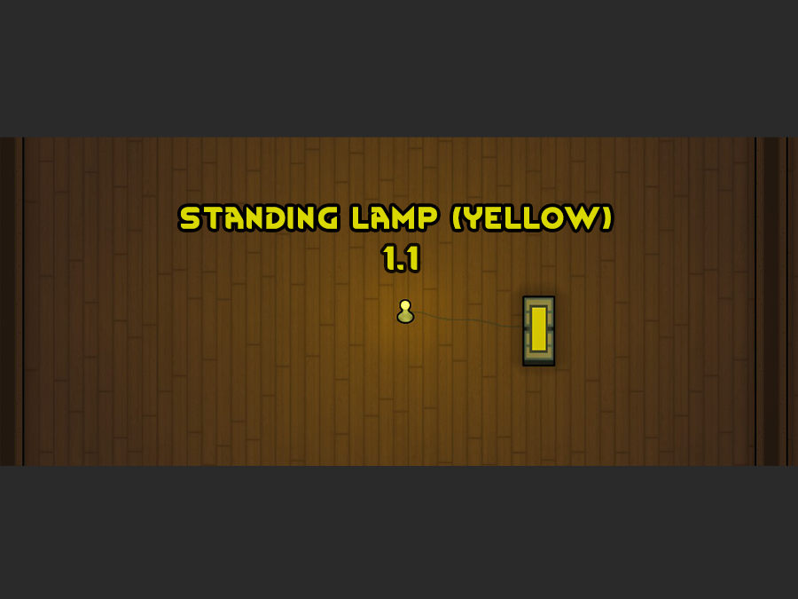 Standing lamp (yellow)
