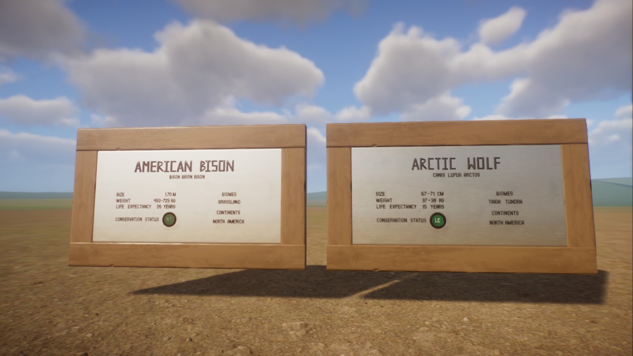 American Bison and Arctic Wolf