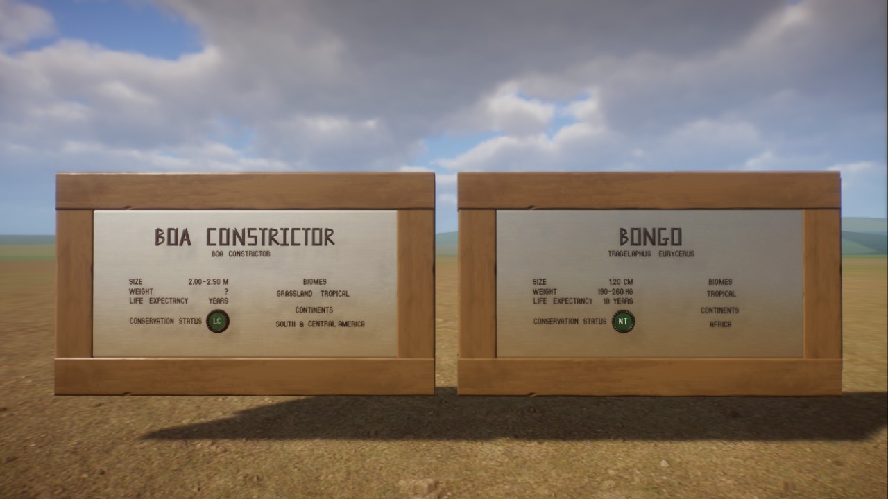 Boa constrictor and Bongo