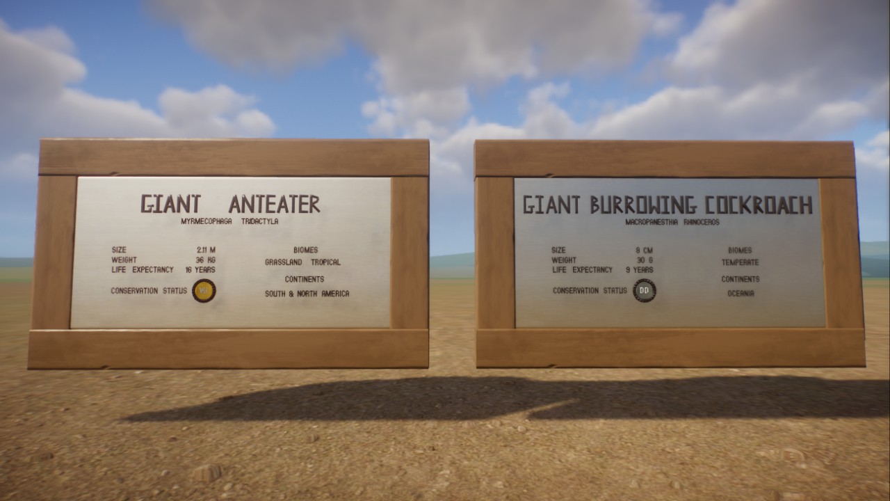 Giant Anteater and Giant Burrowing Cockroach