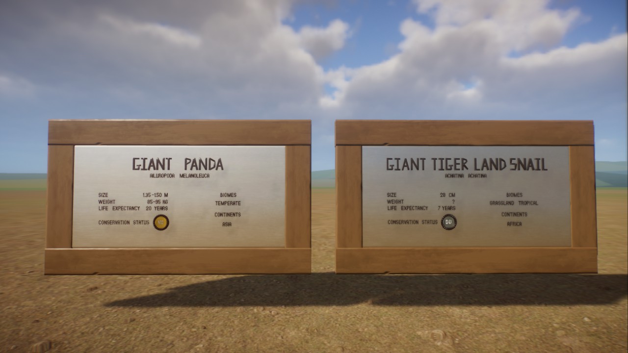 Giant Panda and Giant Tiger land snail