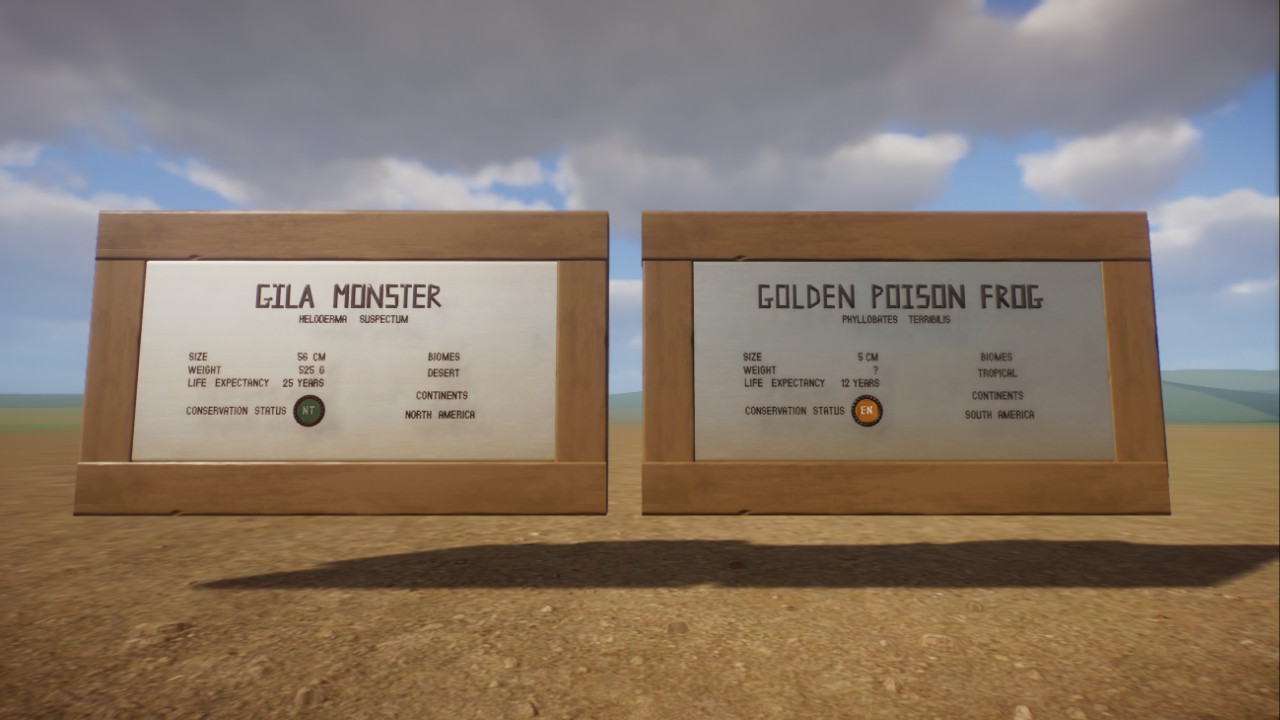 Gila monster and Golden Poison frog
