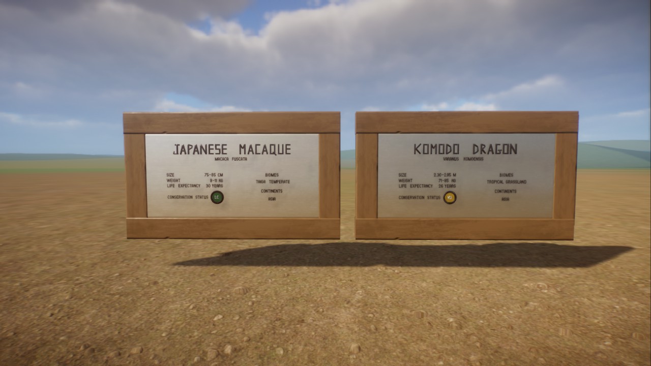 Japanese Macaque and Komodo Dragon