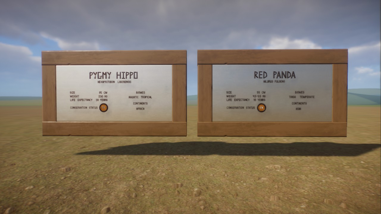 Pygmy Hippo and Red Panda