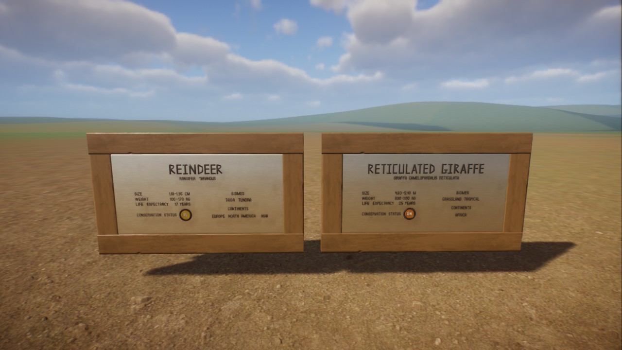 Reindeer and Reticulated Giraffe