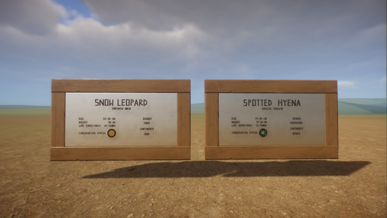 Snow Leopard And Spotted Hyena