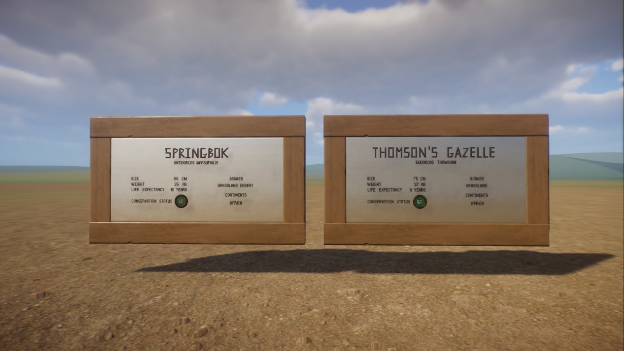Springbok and Thomson's gazelle
