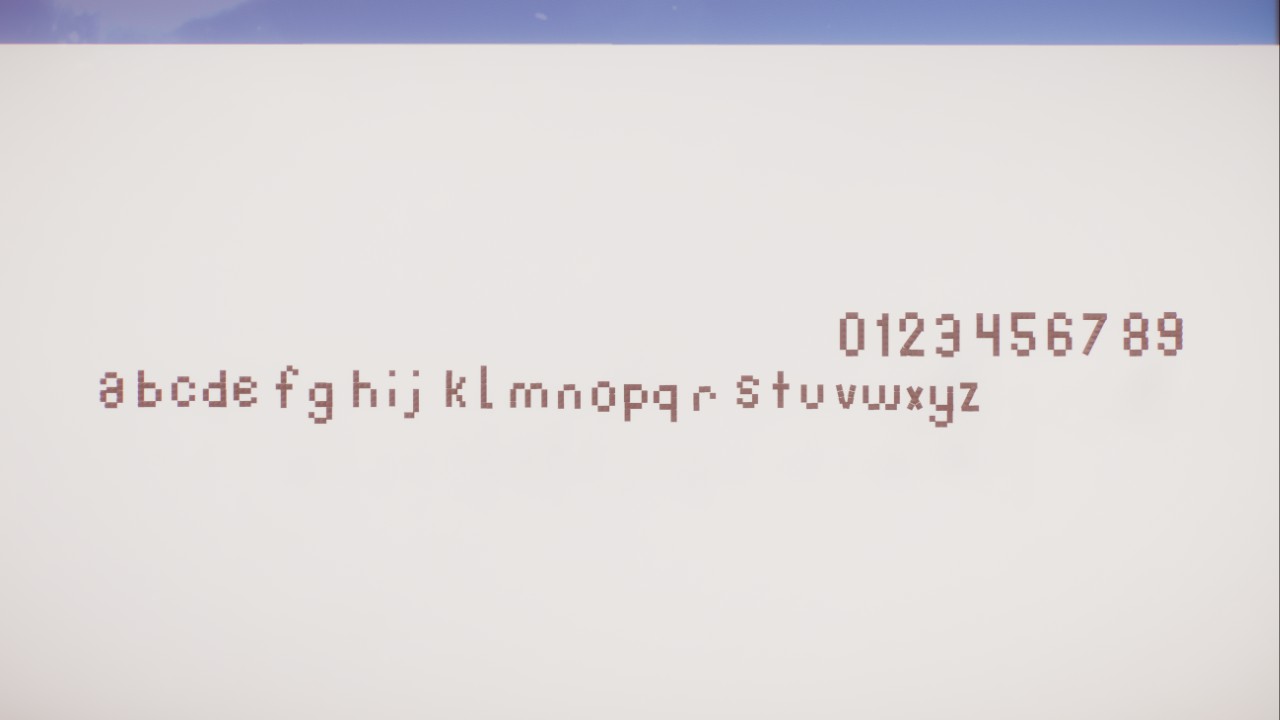 Numbers and lower case for Moblung stupid small font