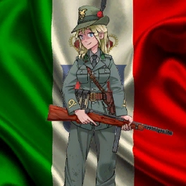 Girl in Alpini Italy