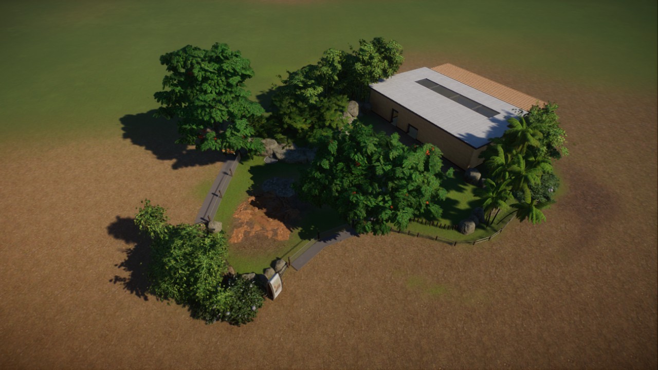 Realistic Giant Tortoise Habitat