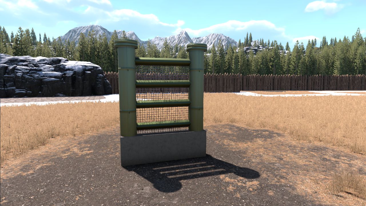 realistic big fence