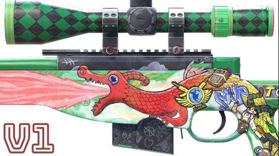 AWP | DOODLE LORE (v1 green) Updated