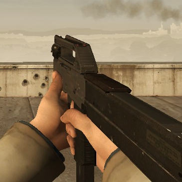 Magpul FMG-9 on L4D1 Animations
