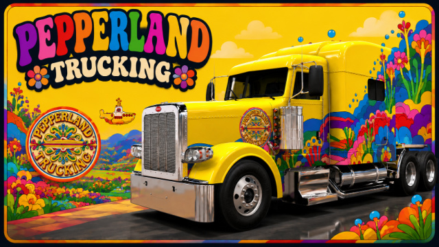 Pepperland Trucking Yellow Submarine 389 Skin for Rezbilt and Peterbilt preview