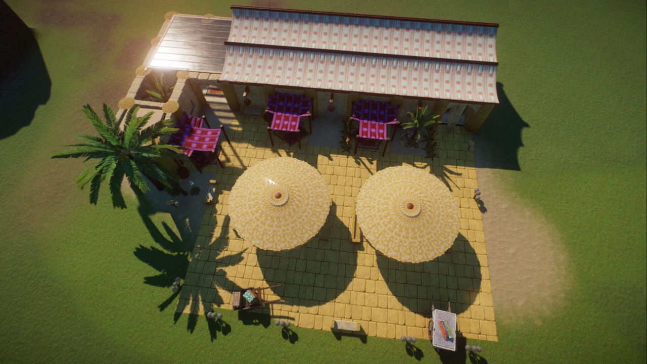 Plaza, Besucherbereich