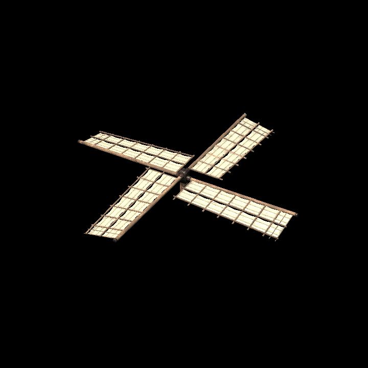 Windmill wing 01 - upwards (animated)