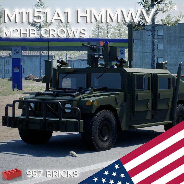 M1151A1 HMMWV M2HB CROWS (OD)
