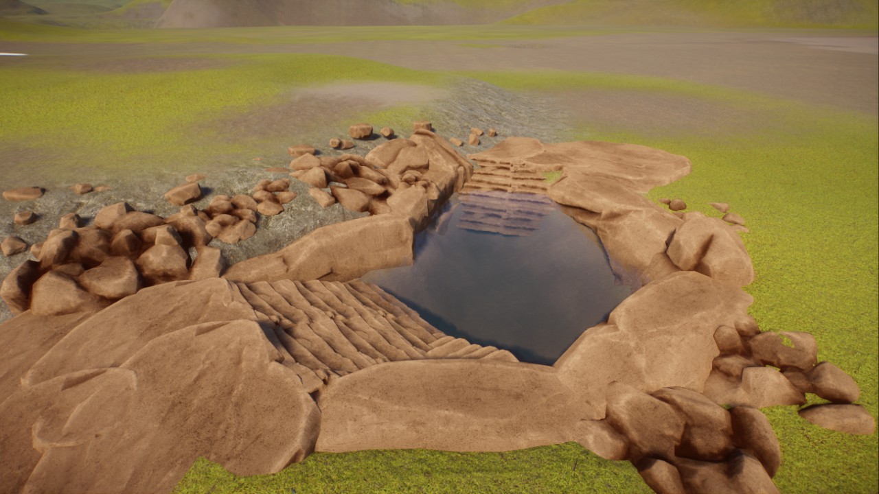Cute little staircase pond preview
