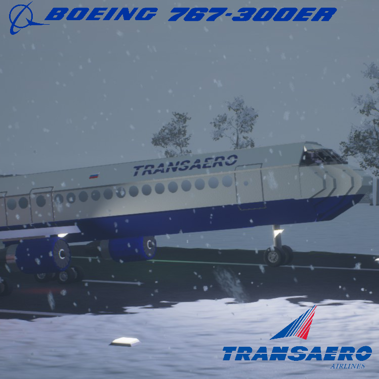 Softbody AIR LINER Boeing 767-300ER Transaero