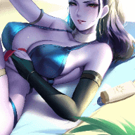 Cian Yo Widowmaker Beach (Overwatch) NSFW preview
